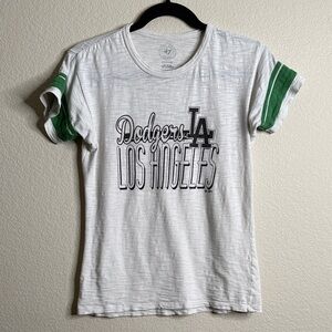 Dodgers ‘47 Brand ringer t-shirt green white medium runs small